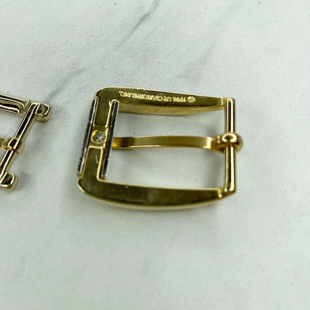 Liz Claiborne Vintage Belt Buckles 1996 2000 90's Y2K Lot of 2